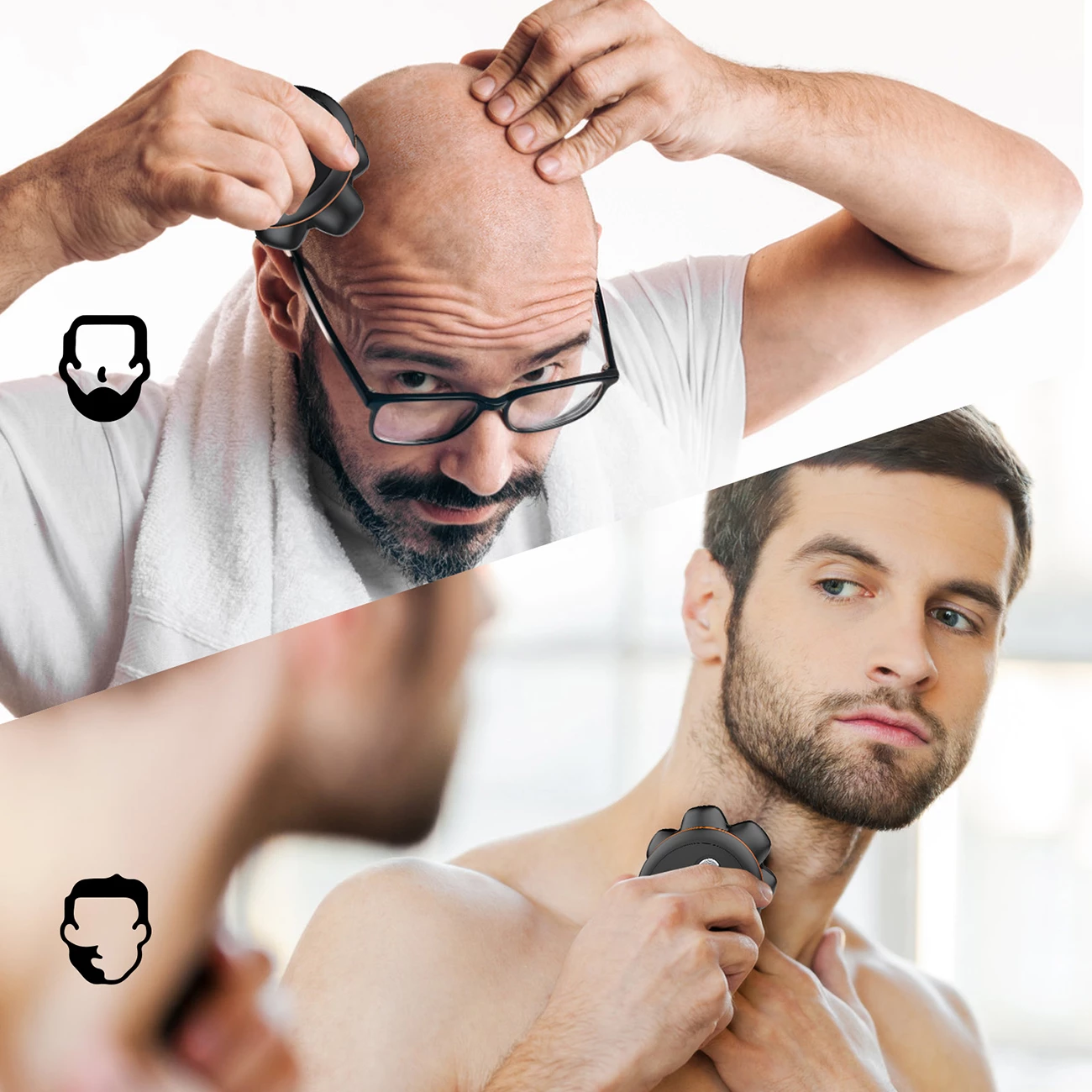 Makinë rroje MAXGROOM JK-1688, 7-koka, IPX6, USB-C, me display, e zezë, set me kabllo