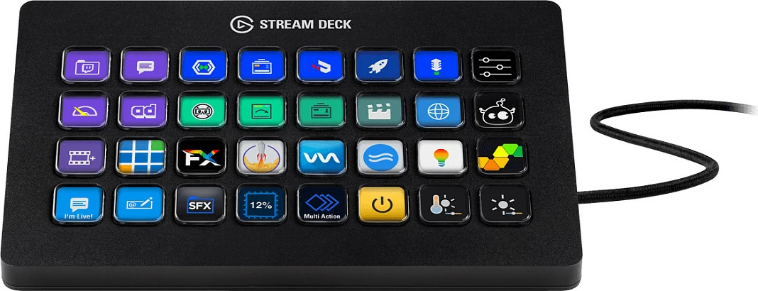 Tastaturë makro Elgato Stream Deck XL, 32 butona, USB, e zezë
