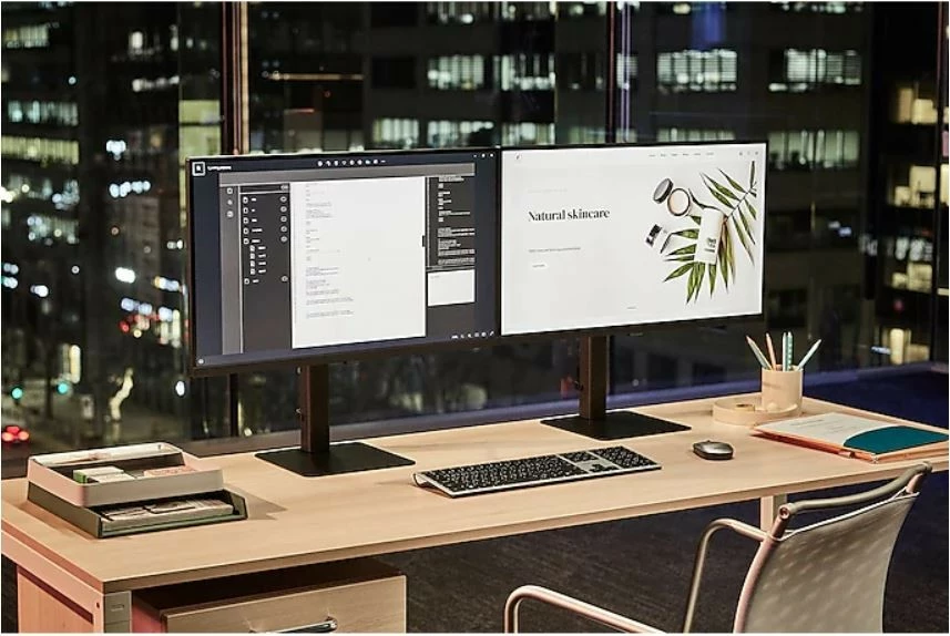 Monitor Samsung ViewFinity S6 LS24D600UAUXEN, 24", QHD, IPS, 100Hz, USB-C, KVM, Zi