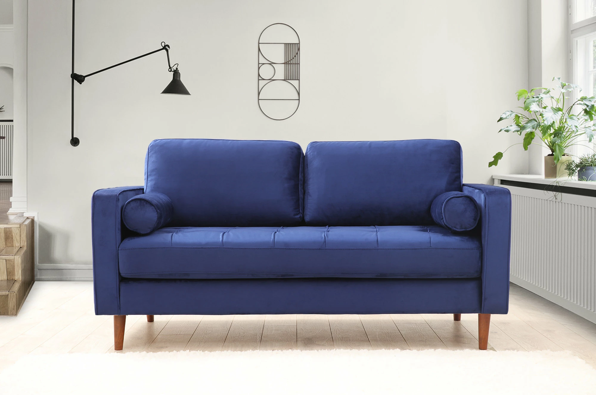 Divan dy-vendësh Atelier del Sofa, ngjyrë blu e errët, Rome