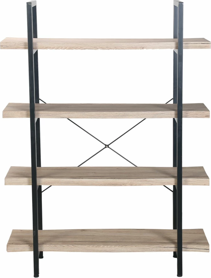 Raft librash Brick-Urban, ngjyrë natyrale dhe e zezë, 105x32x140