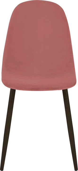 Karrige ngrënieje Bella, kadife 'rotten apple', këmbë metalike të zeza, set prej 4 copash, 43.5x52x89cm