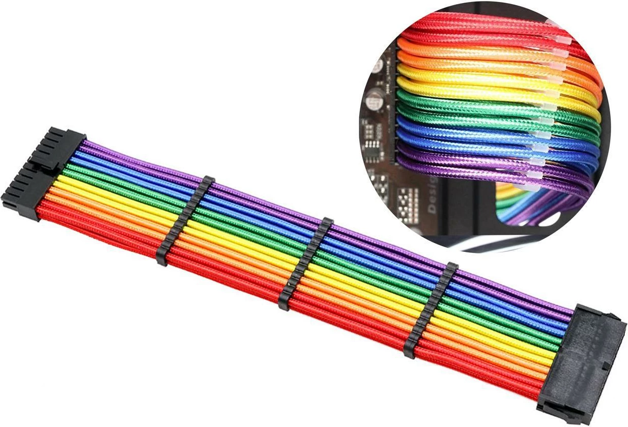 Kabllo Zgjatuese SAMA 4+ 4 PIN (Multicolor, 24PIN)