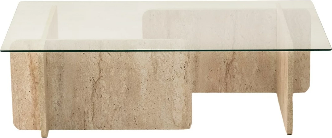 Tavolinë kafeje Hanah Home, Escape, ngjyrë travertine
