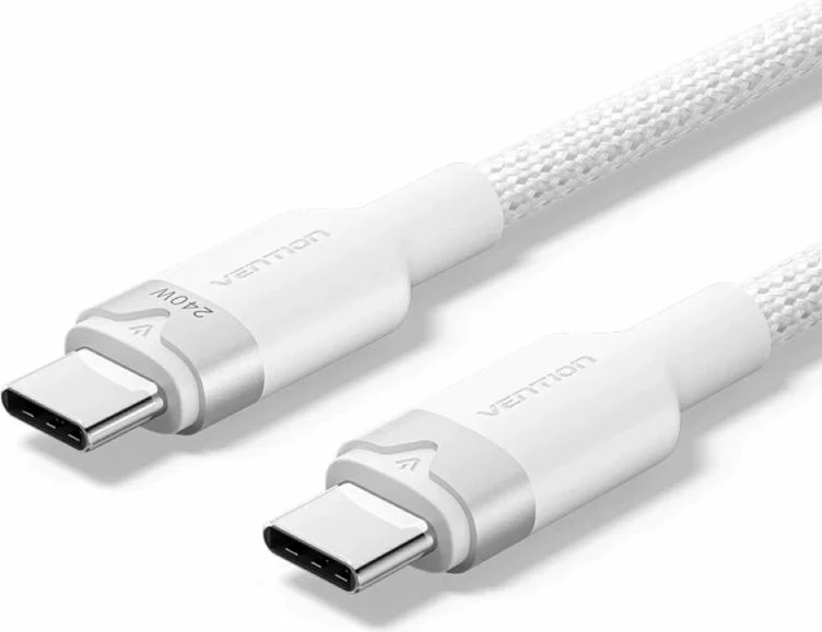 Kabëll USB-C në USB-C Vention, i bardhë