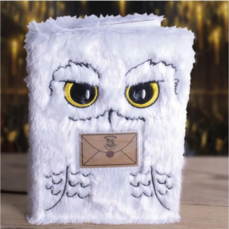 Fletore plush A5 Blue Sky Harry Potter Hedwig, me faqe me vija, e bardhë