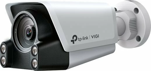 Kamerë IP TP-Link VIGI C340S 4MP 4mm, IP67, night vision me ngjyra, me mikrofon, RJ-45, bardhë/zezë