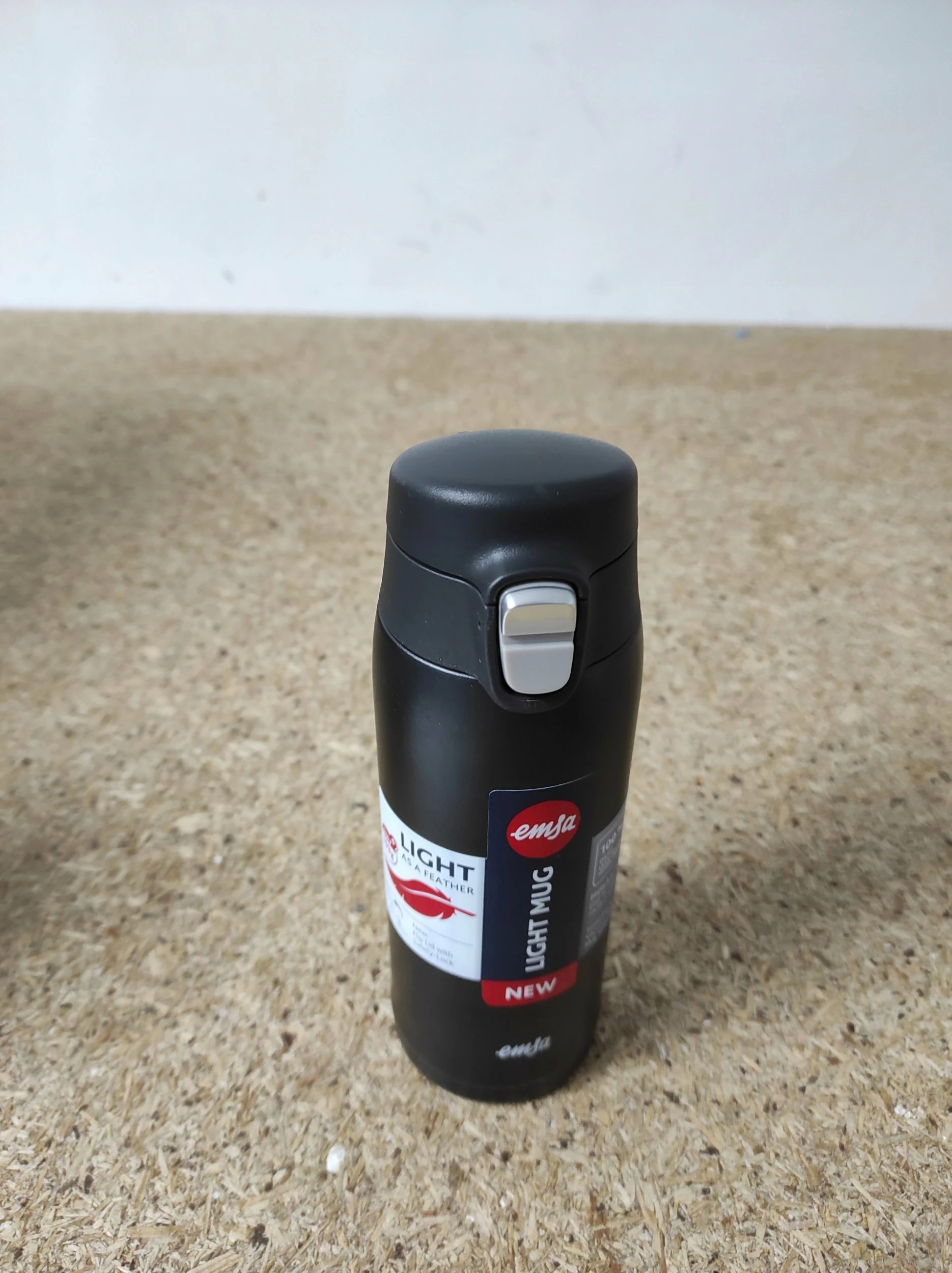 Gotë termike Emsa Travel Mug Light N21517 0.4L, e zezë mat, 1 copë