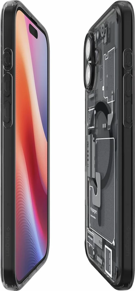 Mbështjellës, Spigen, Ultra Hybrid Zero One për iPhone 16, MagSafe, gri e errët