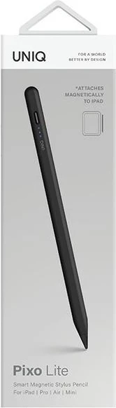 Stylus magnetik UNIQ Pixo Lite për iPad, USB-C, i zi