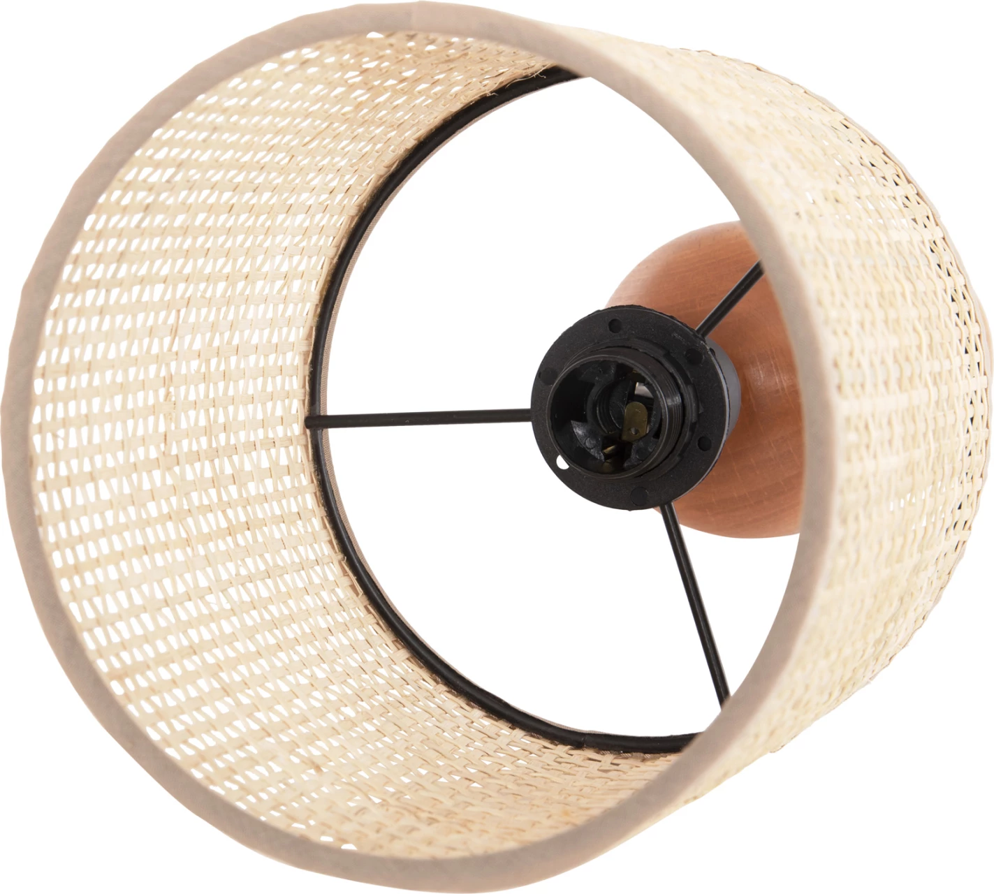 Llambë tavoline LYKTUR FH4709, kapak shportë, bazë druri, Φ15,5x35,5H cm