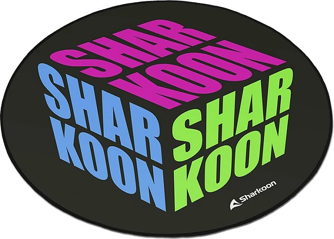 Tapet mbrojtës për karrige Sharkoon SKILLER SFM11 Cube, 1200x1200mm, 5mm, anti-rrëshqitës, Blu/Gjelbër/Rozë