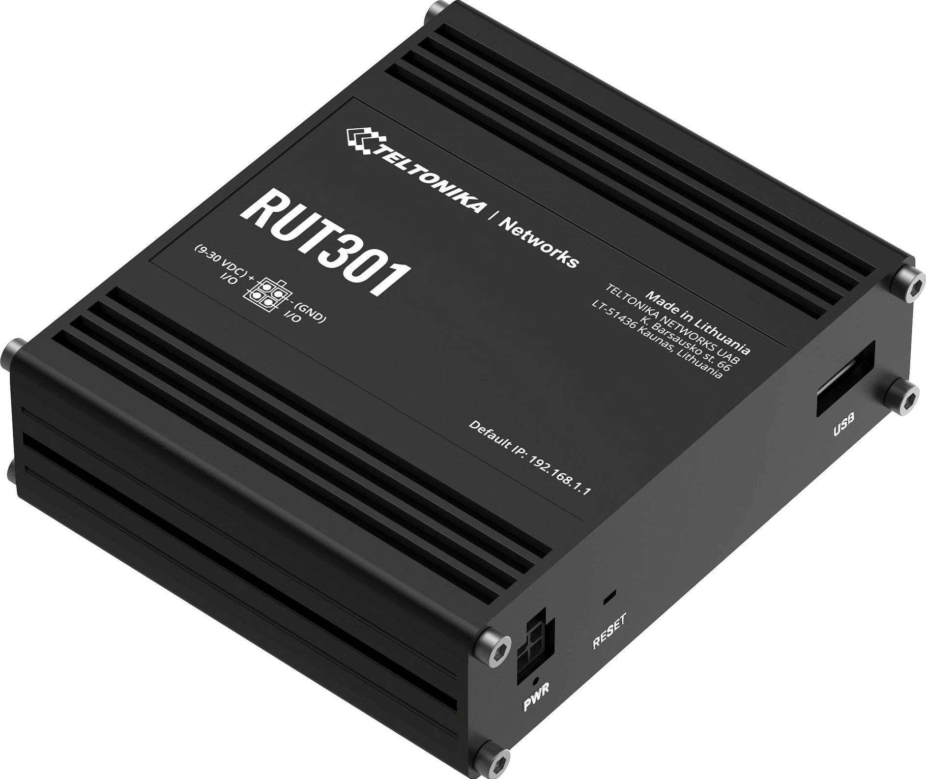 Router industrial Teltonika RUT301, 5x Fast Ethernet, USB, alumin, i zi