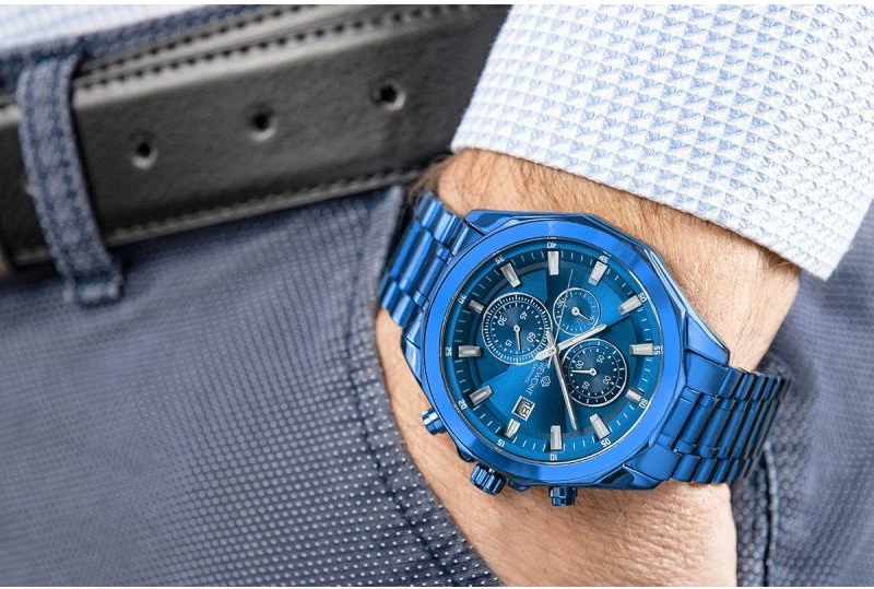 Orë dore për meshkuj Giewont, blu