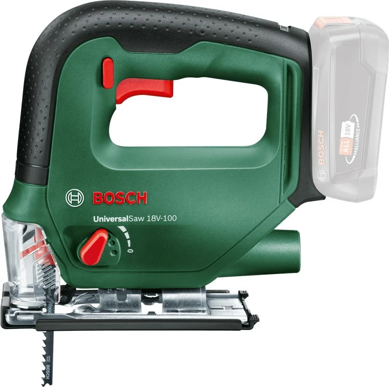 Sharrë Bosch Universal 18V-100, Top handle, Alumini, E zezë, E gjelbër