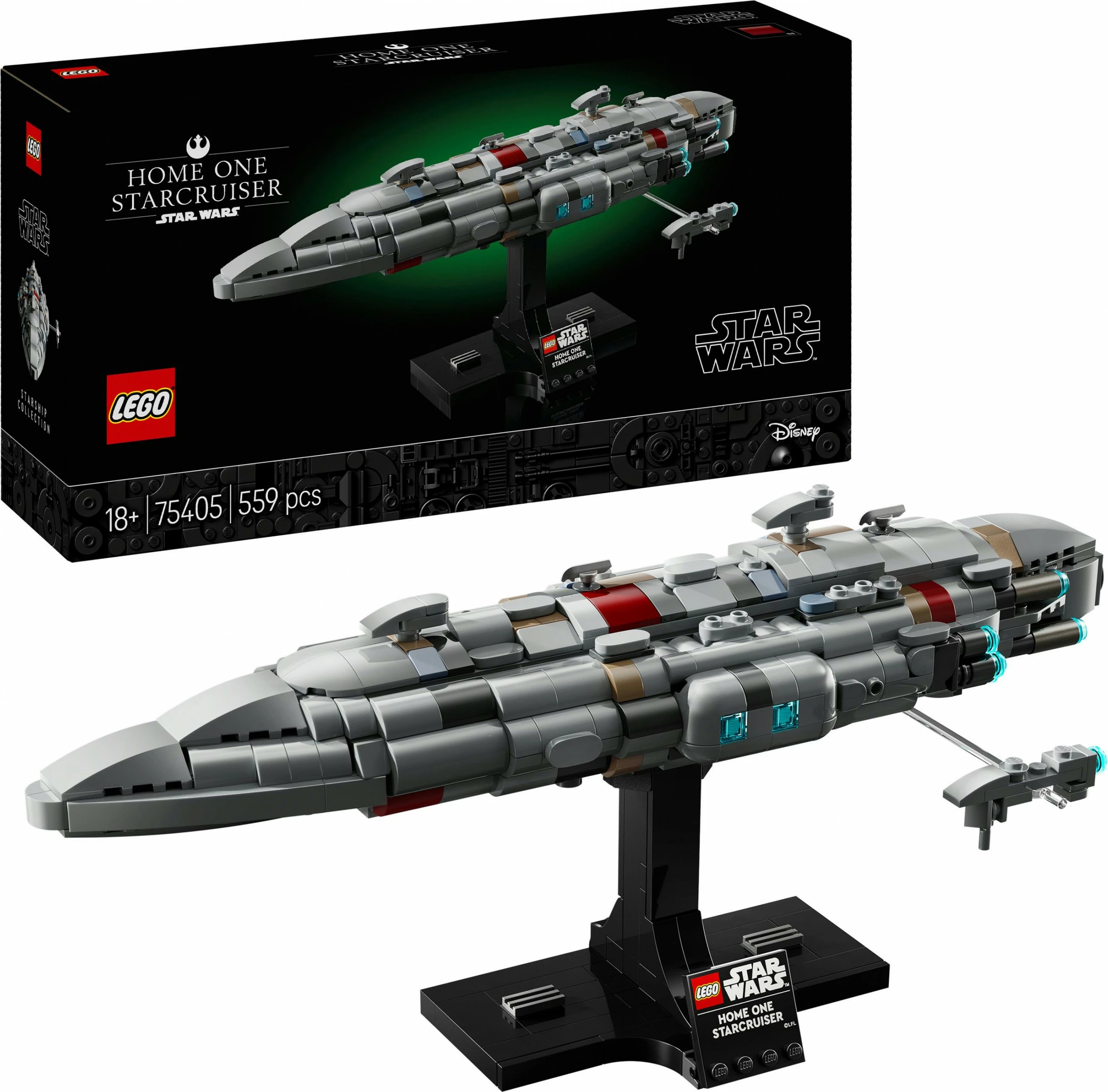 Set ndërtimi LEGO Star Wars Home One Starcruiser 75405, shumëngjyrësh