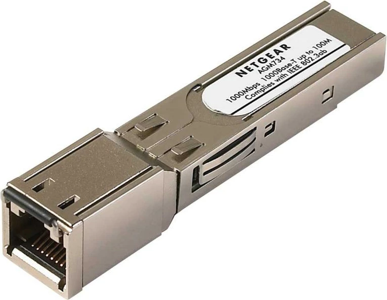Modul transceiver SFP, Netgear, ProSafe AGM734 AGM734-10000S, 1Gbps 1000BASE-T, RJ-45, deri 100 m