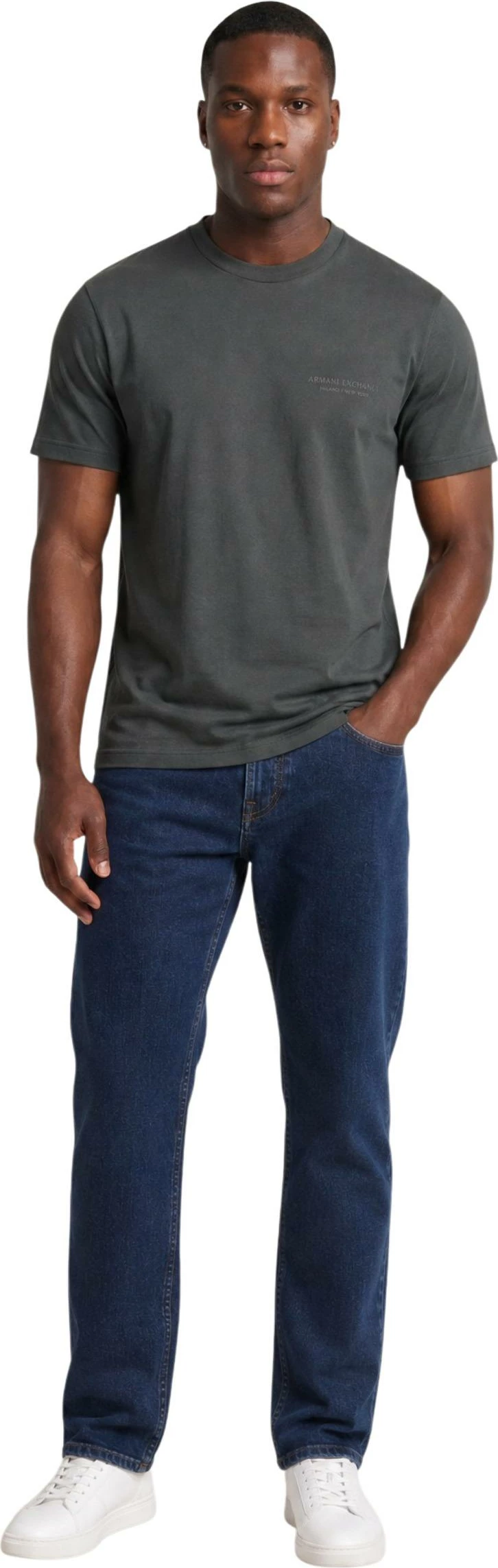 Maicë për meshkuj Armani Exchange XM001281 AF10361, gjelbër e errët [Madhësia: S]