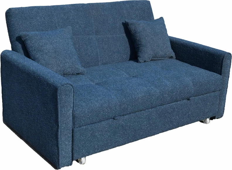 Divan shtrat dy ulëse, ngjyrë kaltër, 153x89x85