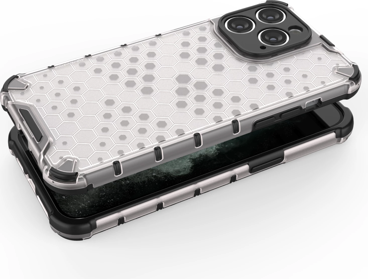 Mbështjellës Hurtel Honeycomb për iPhone 14 Pro Max, Blu