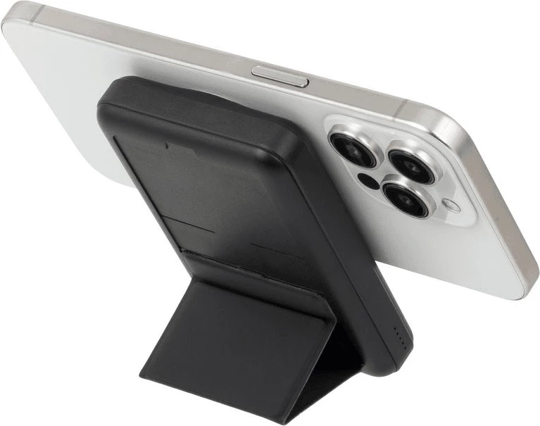 Powerbank magnetik MagSafe RIVACASE VA2604 10000mAh 20W Qi 15W me mbajtëse, e zezë