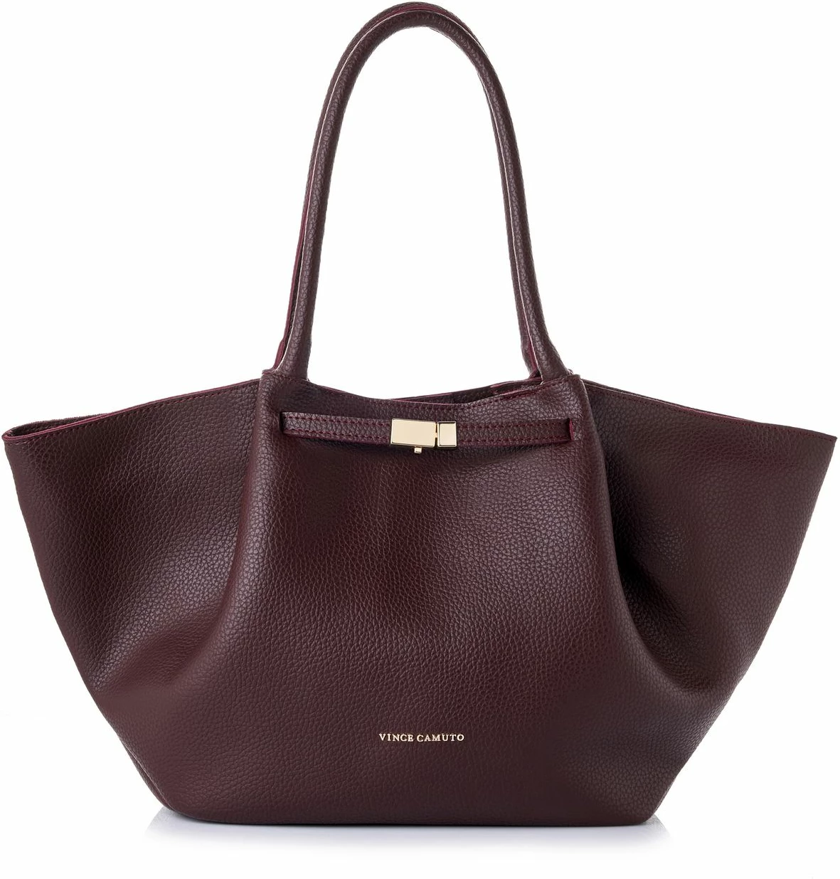 Çantë tote Vince Camuto, Prato, ngjyrë burgundy