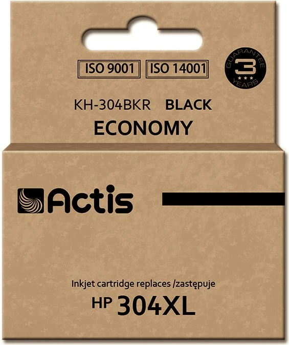 Ngjyrë zëvendësuese Actis KH-304BKR ink për HP 304XL N9K08AE, 15ml, e zezë