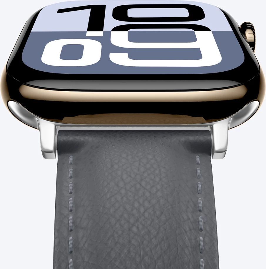 Rrip lëkure për Apple Watch AmazingThing Class Band, 45/46/49 mm, Gri