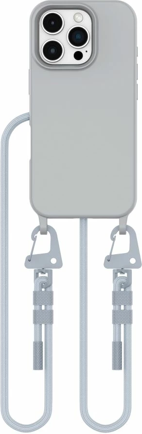 Mbështjellës Tech-Protect Magnecklace me litar për iPhone 16 Pro Max, Gri