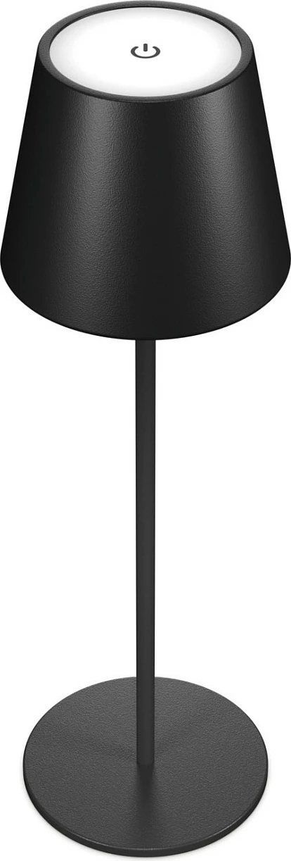 Lampë tavoline LED RealPower TableLight 360, 3W, 200 lm, bateri 1800 mAh, IP44, e zezë