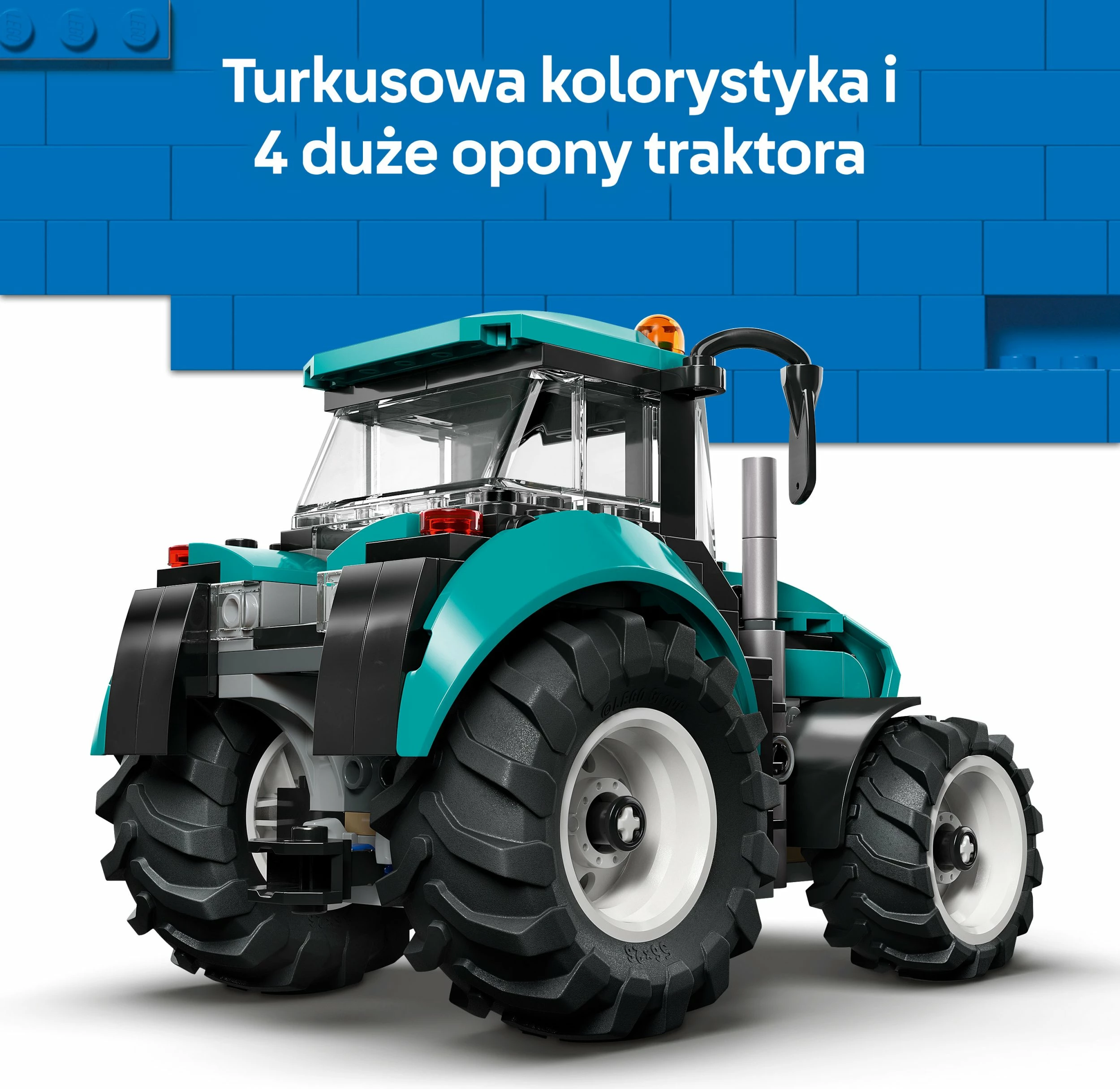 Set ndërtimi LEGO City LEGO 60498 Traktor, 204 copë, 6+, turkeze