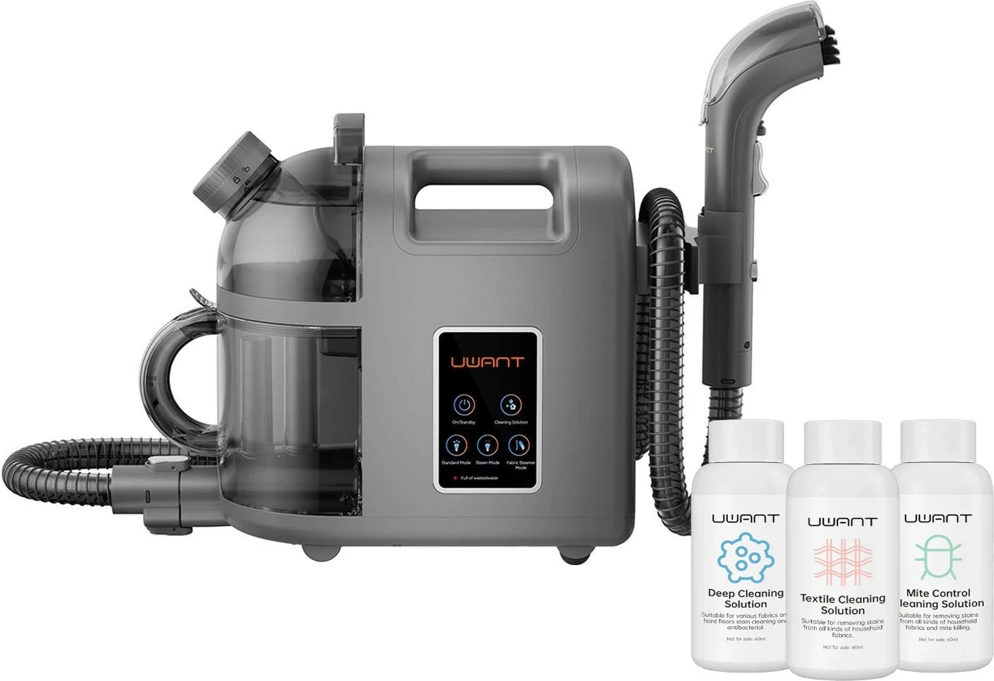 Fshesë me avull UWANT B200, 1.5L, 1900W, gri