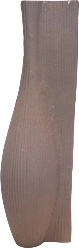 Vazo dekorative VOLINA, alumin, teksturë puce, 16x13x50cm