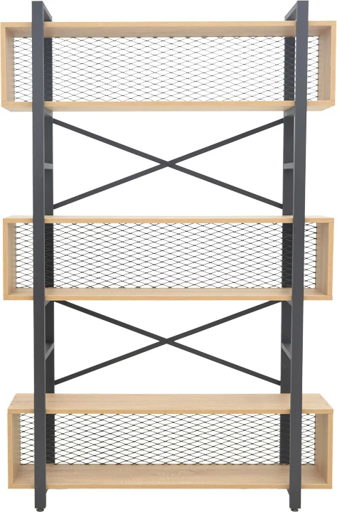 Raft librash Fifer, ngjyrë lisi-e zezë, 120x28x185cm