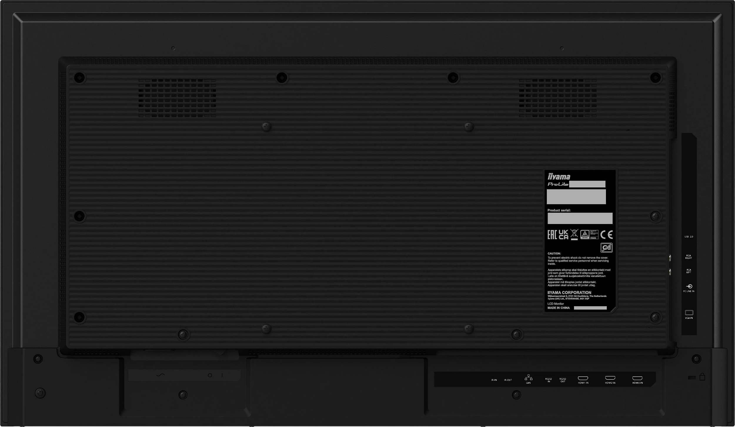 Monitor profesional iiyama LH3275HS-B1AG, 32", Full HD, Android OS, Wi-Fi, 24/7