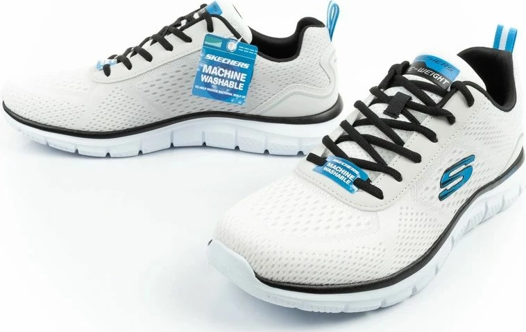 Atlete meshkuj Skechers Track Ripkent 232399/WBK, ecru