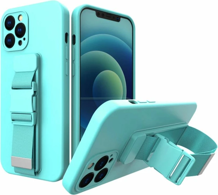 Kapak telefoni me litar Hurtel për iPhone 12, kaltër