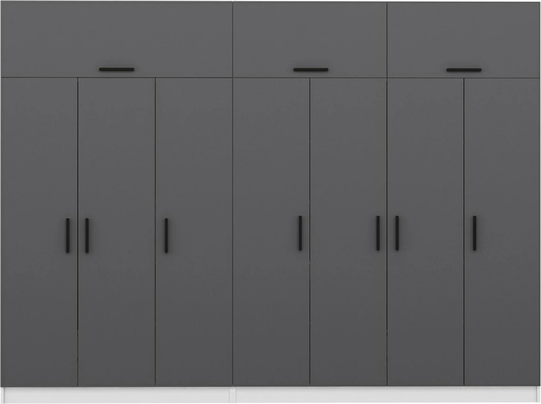 Dollap Skye Decor, anthracite dhe i bardhë, 5151