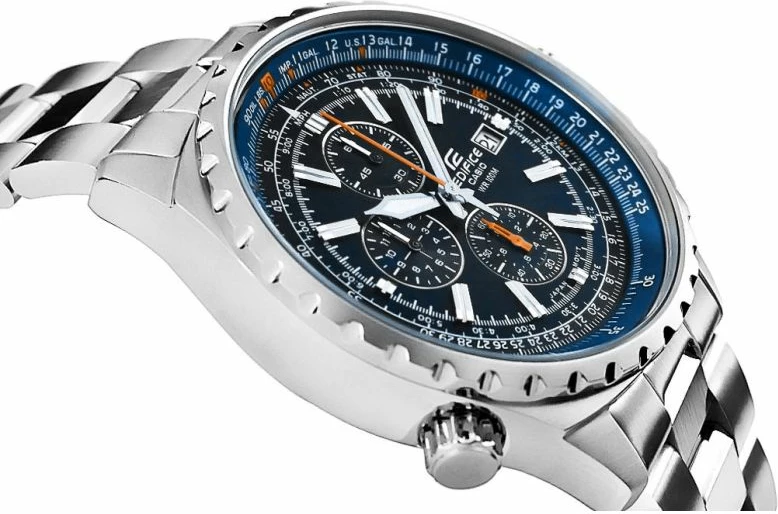 Orë dore për meshkuj Casio, argjendtë