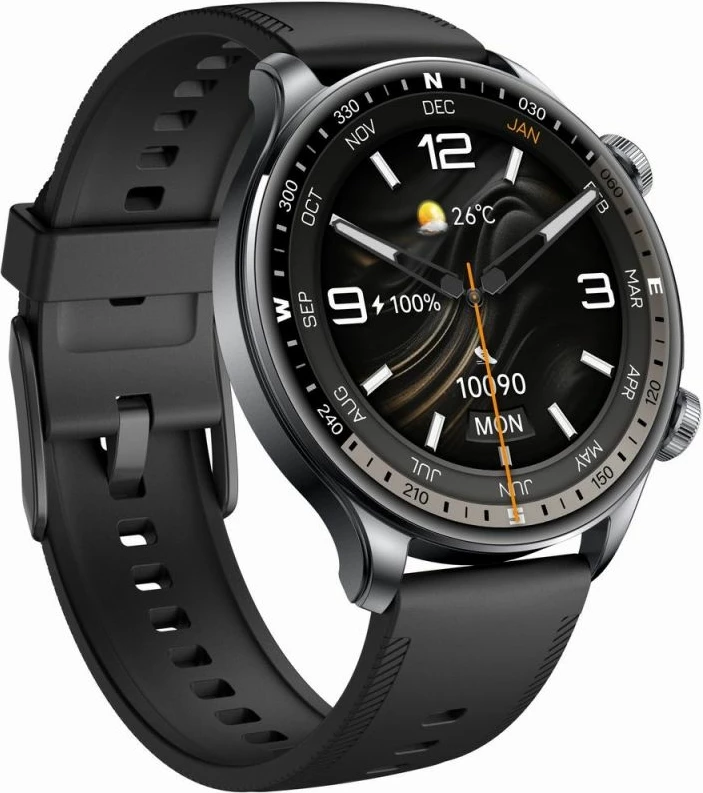 Smartwatch Gravity GT35-1, dy rripa, e zezë