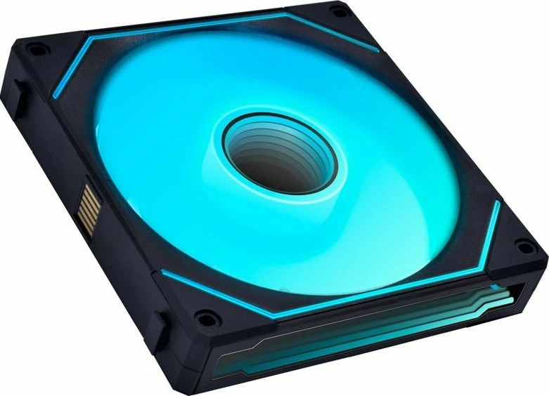 Ventilator PC Lian Li UNI FAN SL-INF 140 Reverse Blade (UF-RSLIN140-1B) ARGB PWM 140mm, zi/gri, 1 copë