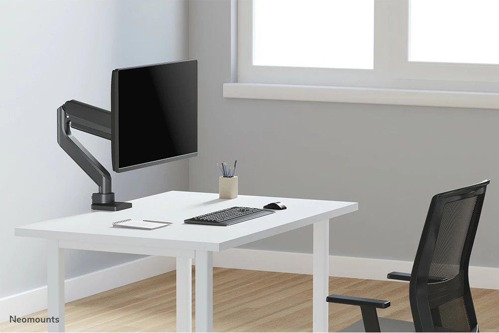 Krah monitori Neomounts DS70-450BL1, gas spring, 17-42 inç, 15 kg, e zezë