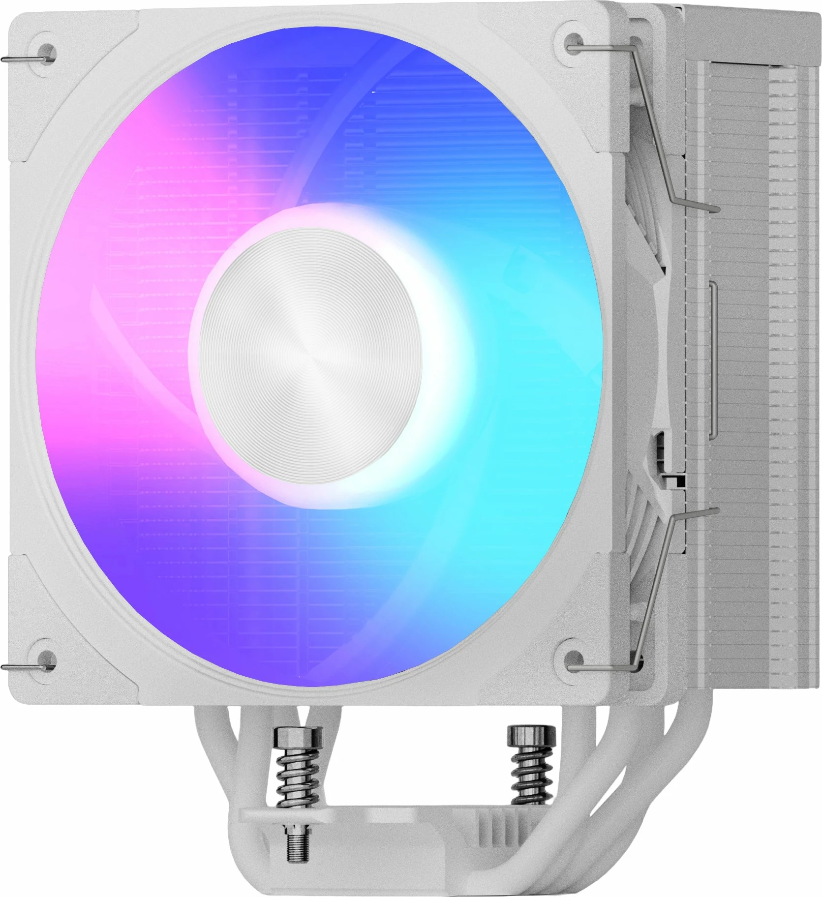 Ftohës ajri CPU Modecom Volcano 0C T202 (MC-C-T202-AFL-W), 120mm PWM, LCD, ARGB, 190W TDP, i bardhë