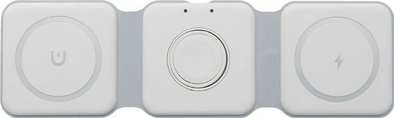 Karikues wireless Teltech MagSafe 3-në-1 15W me kabllo USB-C/USB-C, bardhë