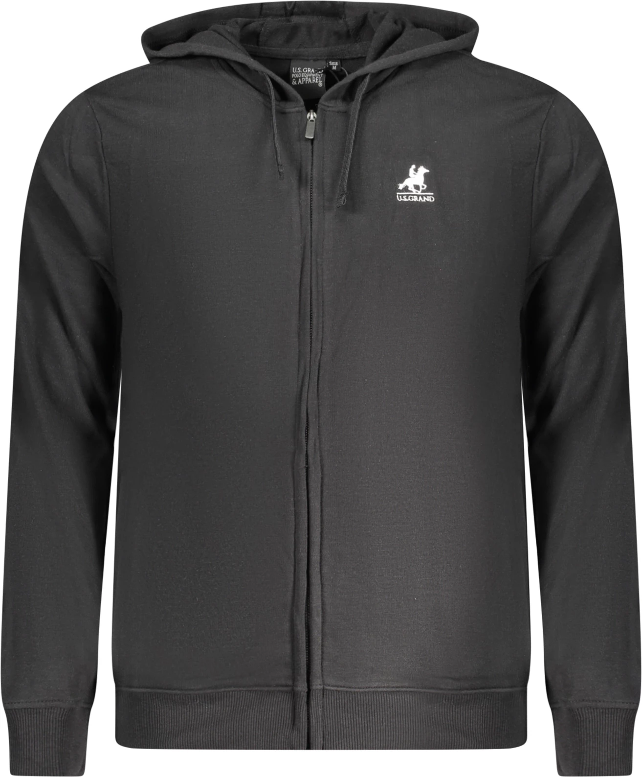 Duks për meshkuj U.S. GRAND POLO zip-up, i zi