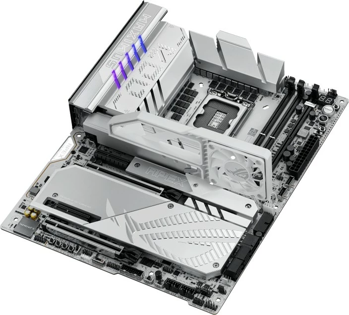 Pllakë amë, Asus ROG Maximus Z890 Apex, LGA1851, Intel Z890, ATX, 2x DDR5, PCIe 5.0 x16, Thunderbolt 4, Wi‑Fi 7, argjendtë gri