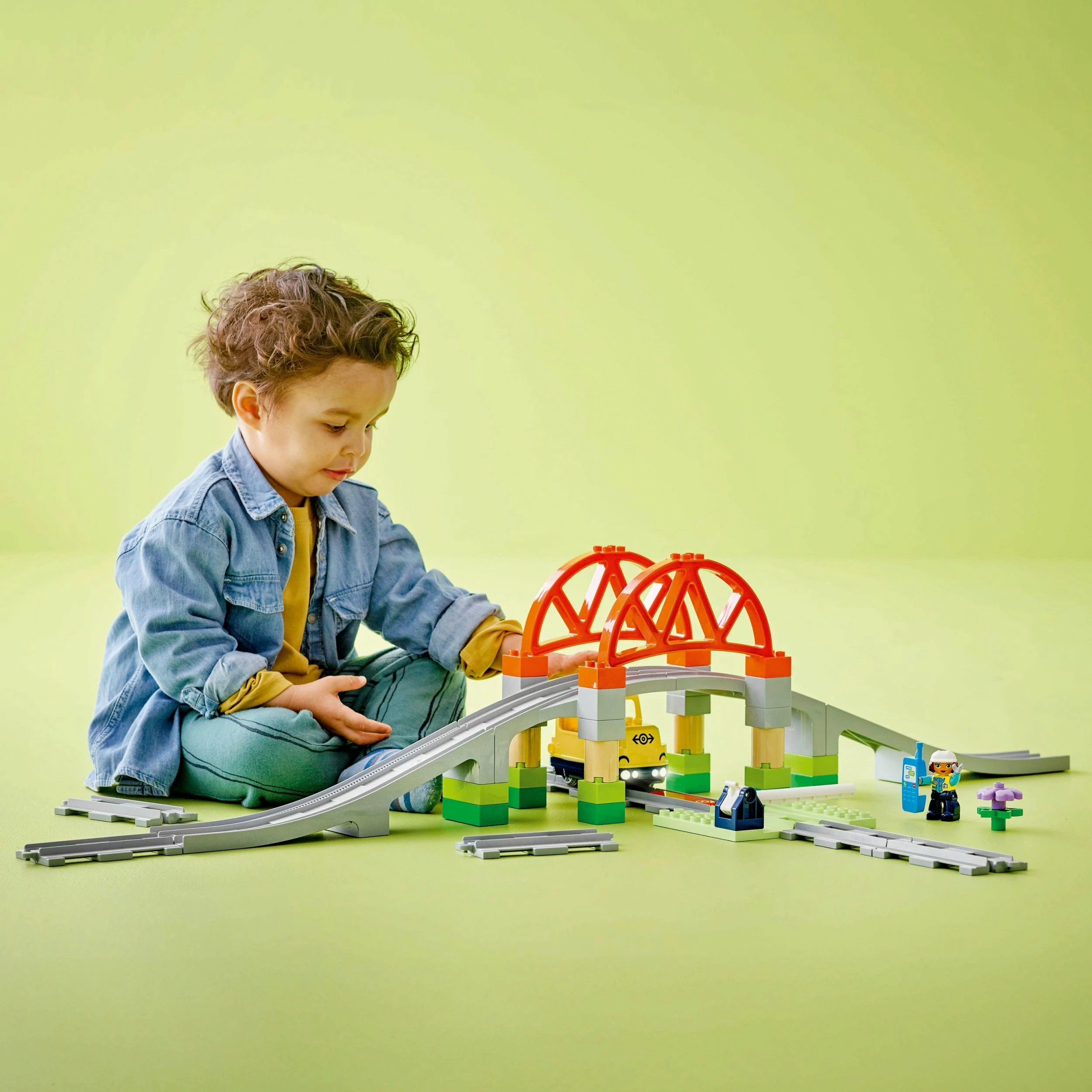 Set zgjerimi urë dhe shina hekurudhe LEGO DUPLO 10426, 42 pjesë, për 2+ vjet