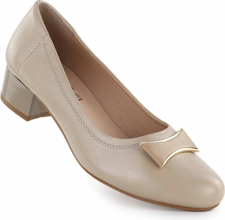 Këpucë me take për femra Jezzi 200-15, bezhë