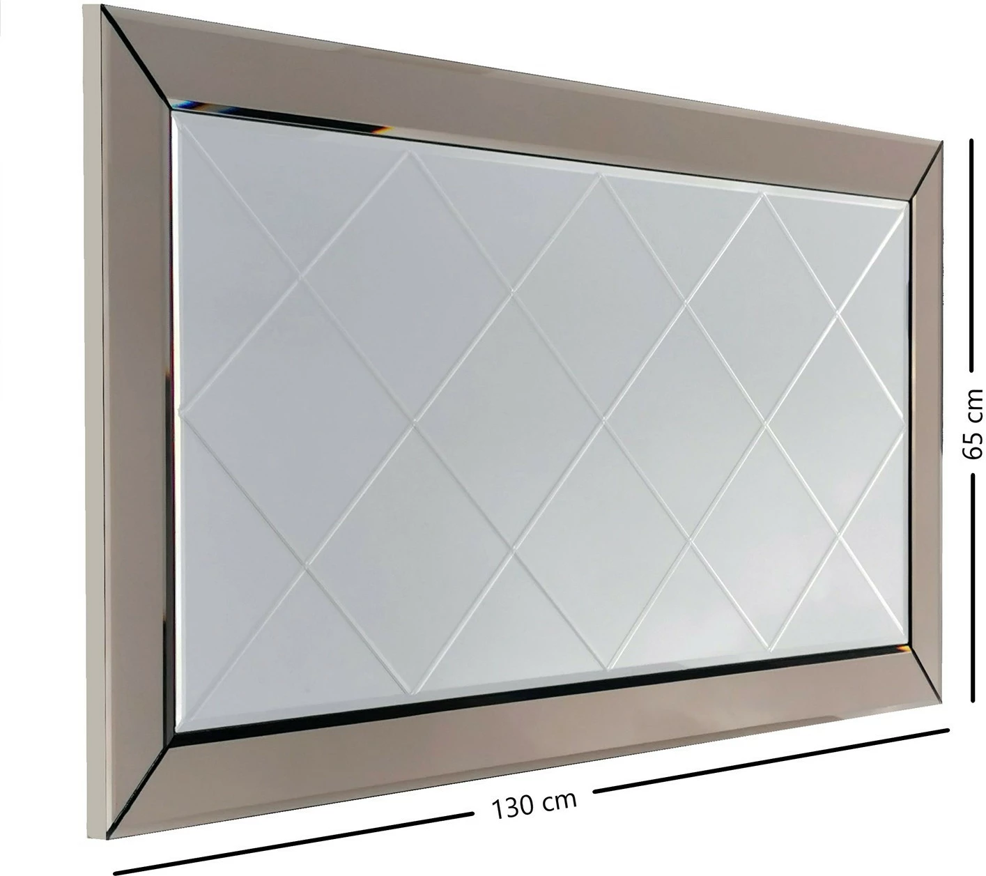 Pasqyrë Hanah Home, A330Y, ngjyrë argjendi, 130x65cm
