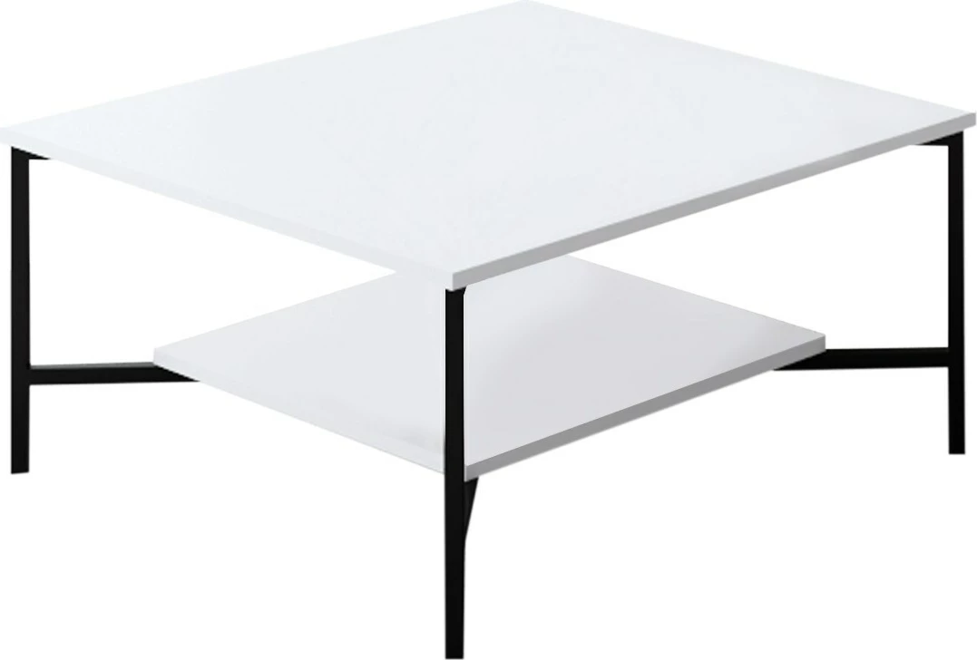 Set mobiljesh për dhomë dite Hanah Home, Black Line, e bardhë, e zezë